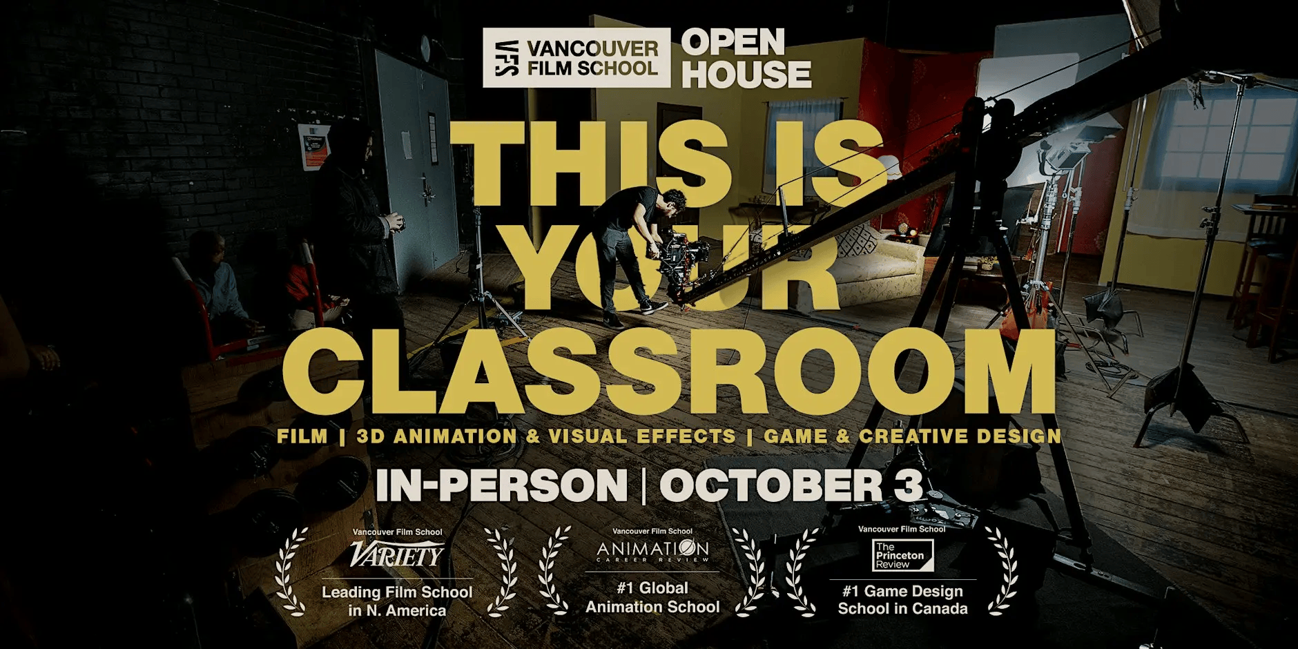 Vancouver Film School Open House - October 2026