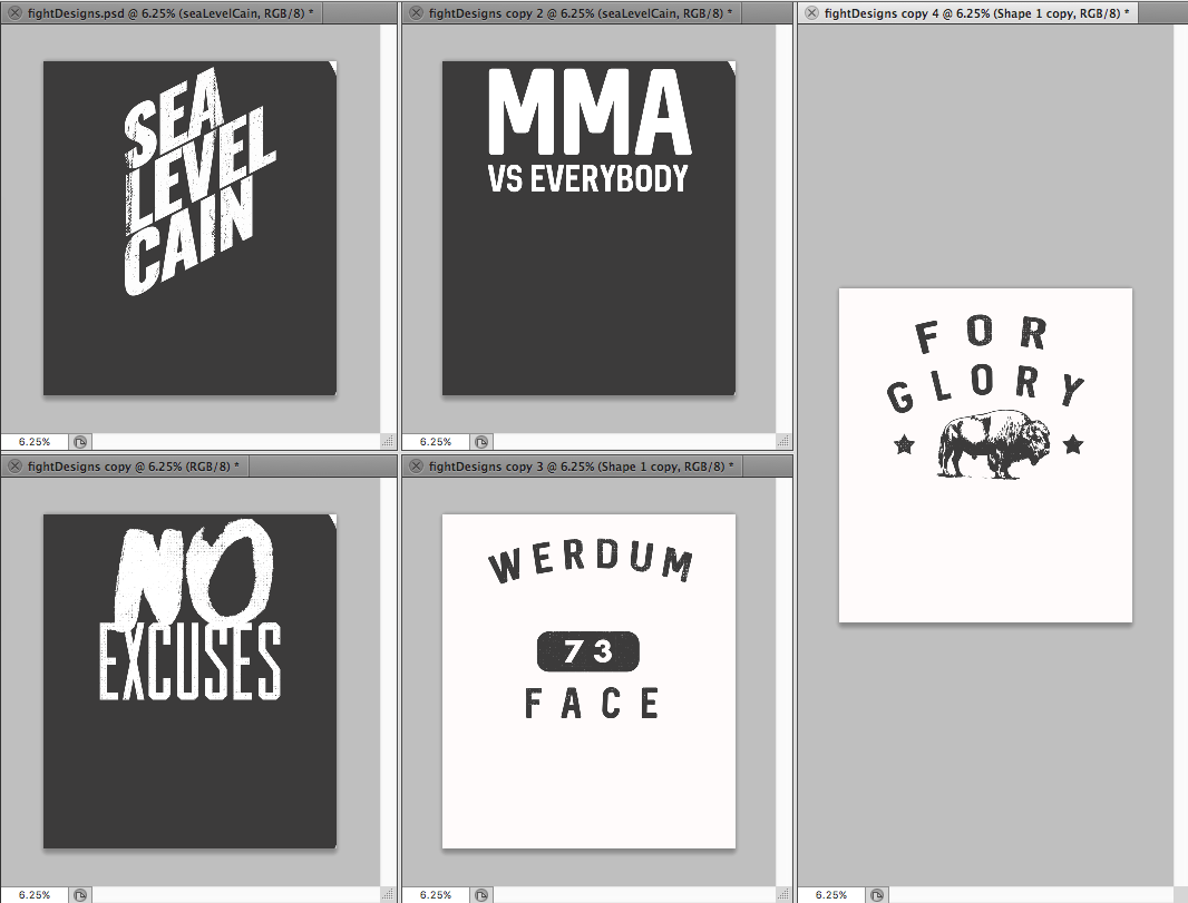 Twenty minutes later and here are the first designs.