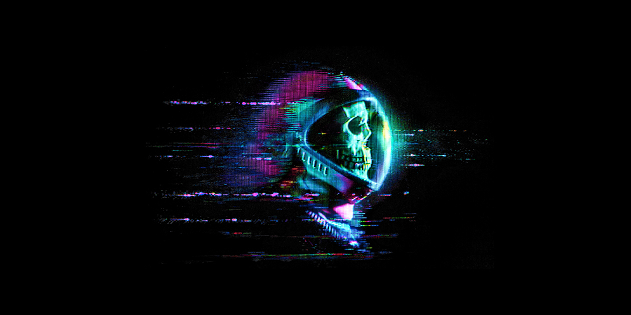 “Glitch Skull Astronaut” by Glitch Goods by Rob Sheridan
