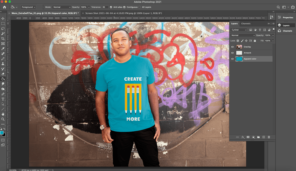 Adjust the design placement.