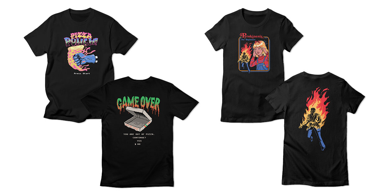 “8-bit Pizza Games” by Hillary White and “Pyrokinesis for Beginners” by Steven Rhodes