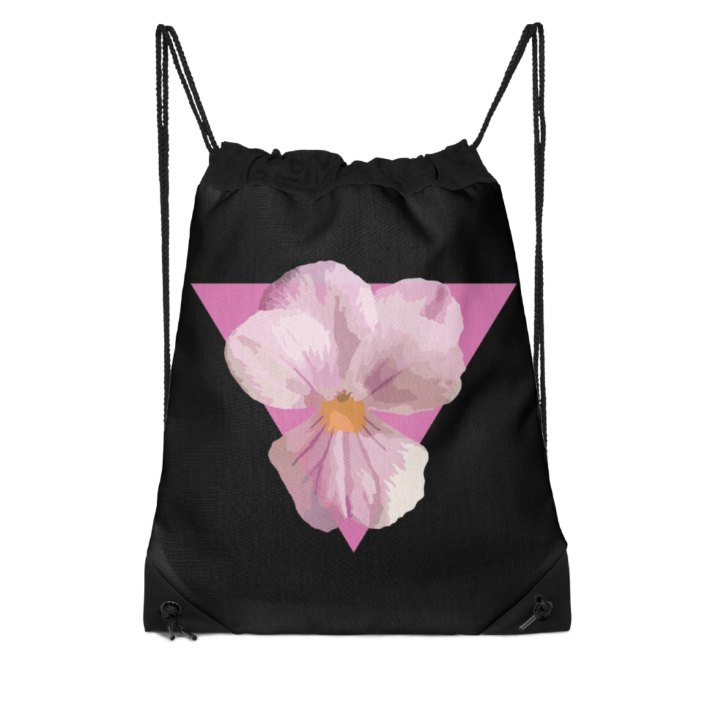 "Pansy" Drawstring Bag