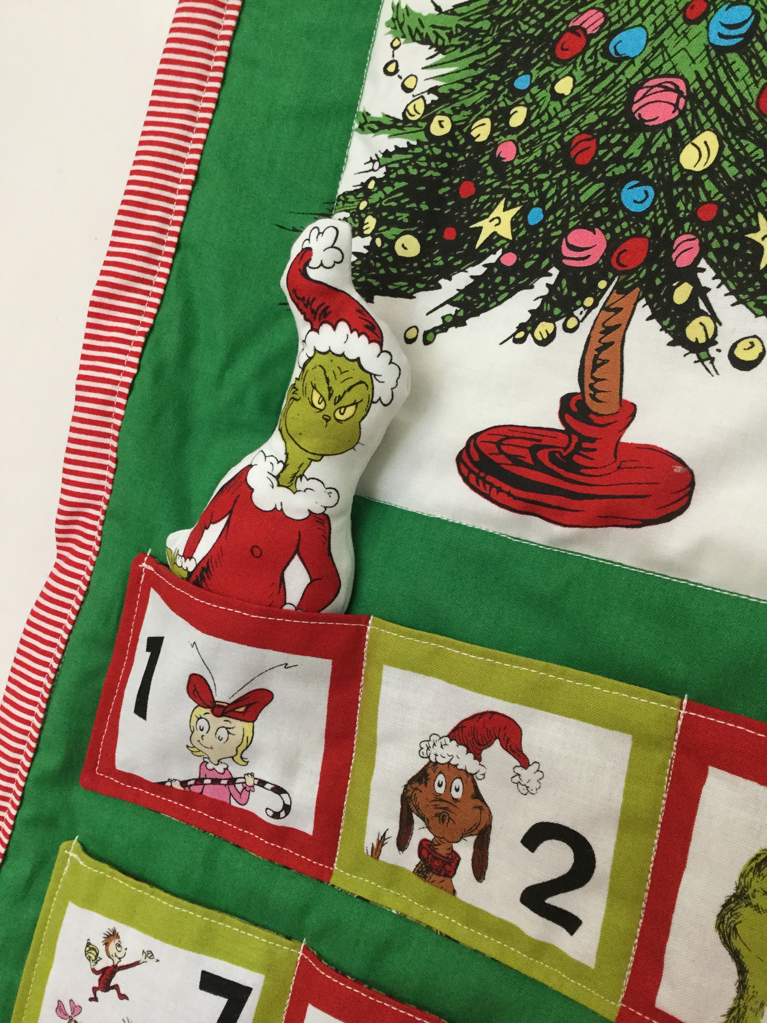 Close up of The Grinch