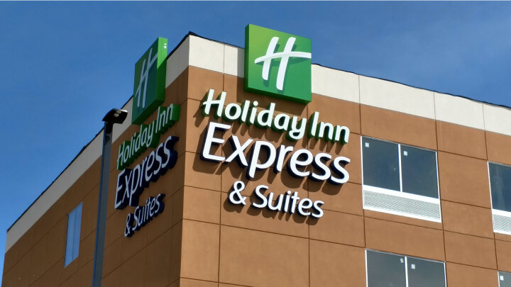 Outdoor sign for building