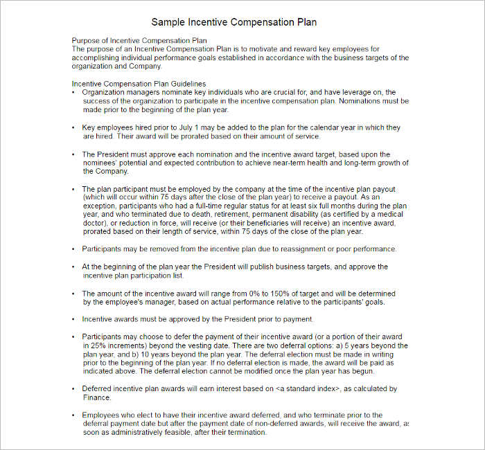 Professional Compensation Plan Template Pdfsimpli - Download Incredible Minimal Image | Mobile