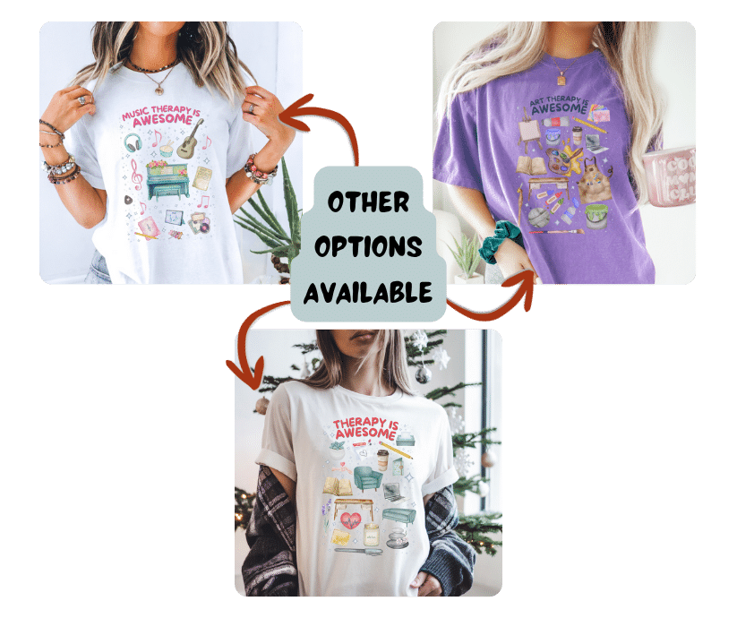 music therapist t-shirt art therapist t-shirt for therapist gifts three options