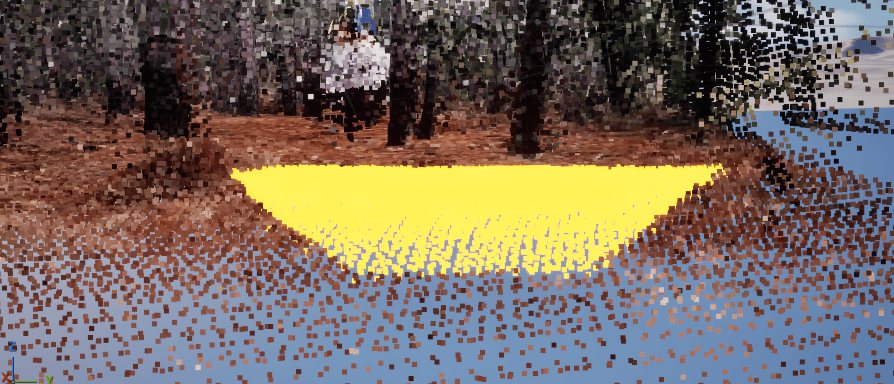 Ground points selected for floor alignment.