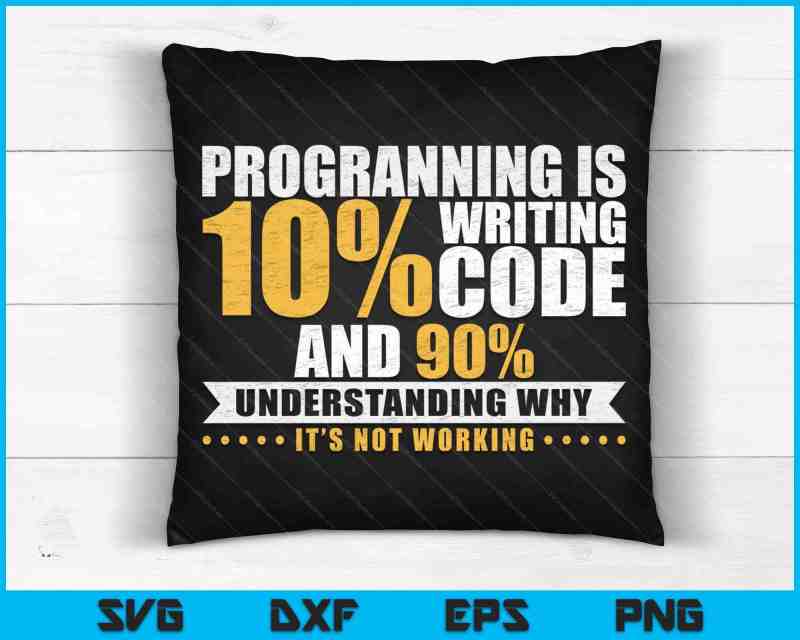 Programming Quote Gift Programmer Software Developer Svg Files - High Resolution City Backgrounds for Desktop