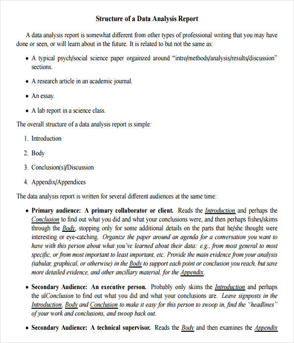 Data Analysis Report Template