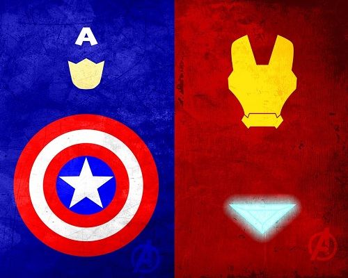 POSTER SUPERHEROE MINIMALISTA