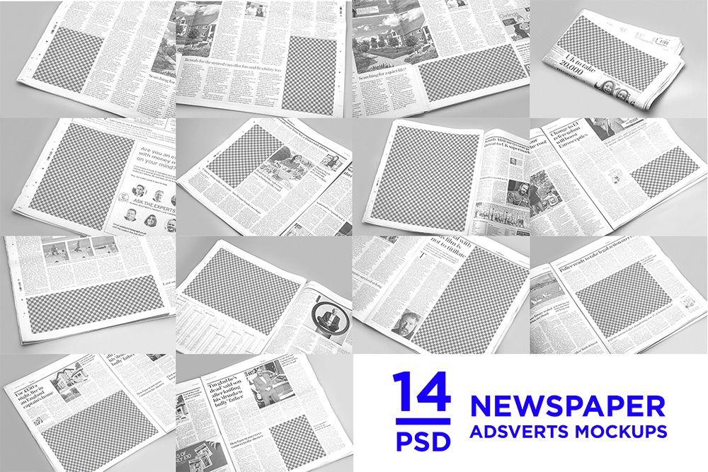 Mock ups periódico gratuito