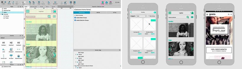 UX: Prototipado y diseño de una app de ecommerce