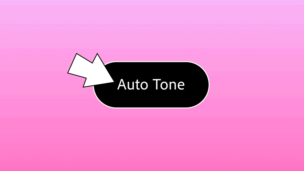 correcciones de color inteligentes con un solo clic llamada Auto Tone.
