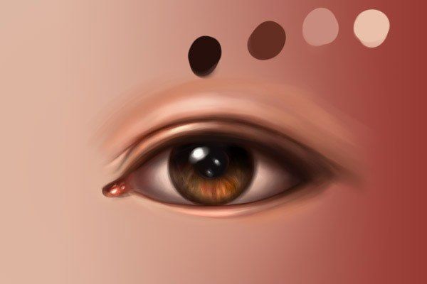 как нарисовать глаза на телефоне