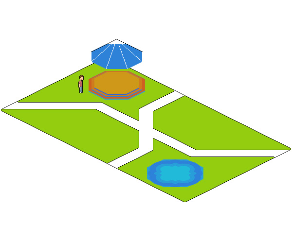 нарисовать парковую зону