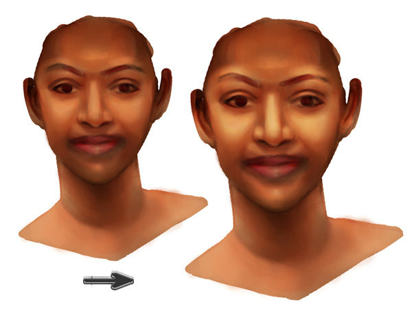 как рисовать кожу в фотошопе