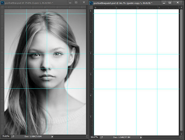 рисовать лицо арт