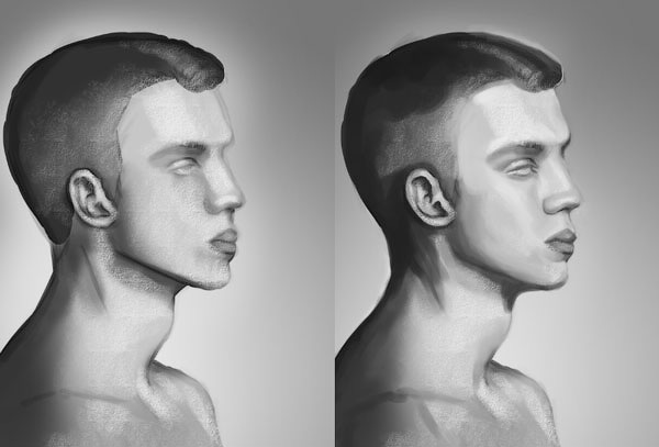 рисовать лицо арт