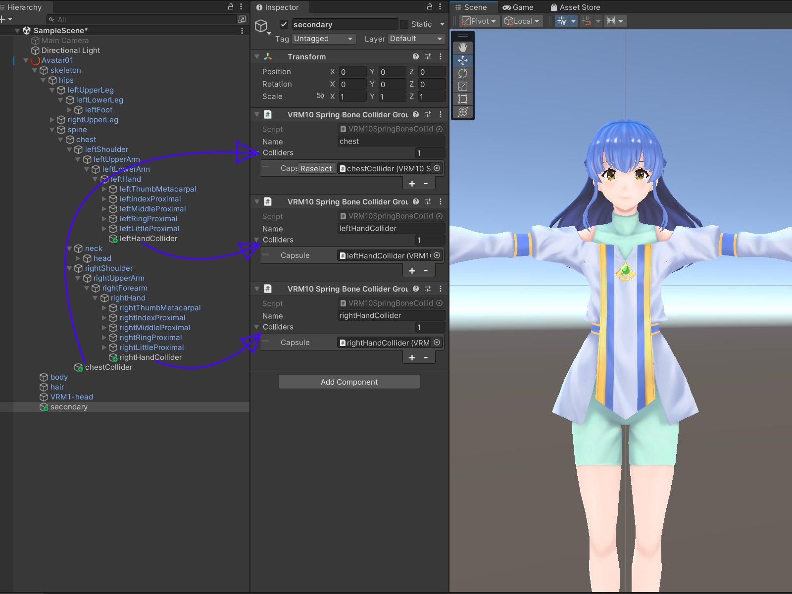 揺れもの」を設定する【VRM1.0のSpringBone解説】 - Cluster