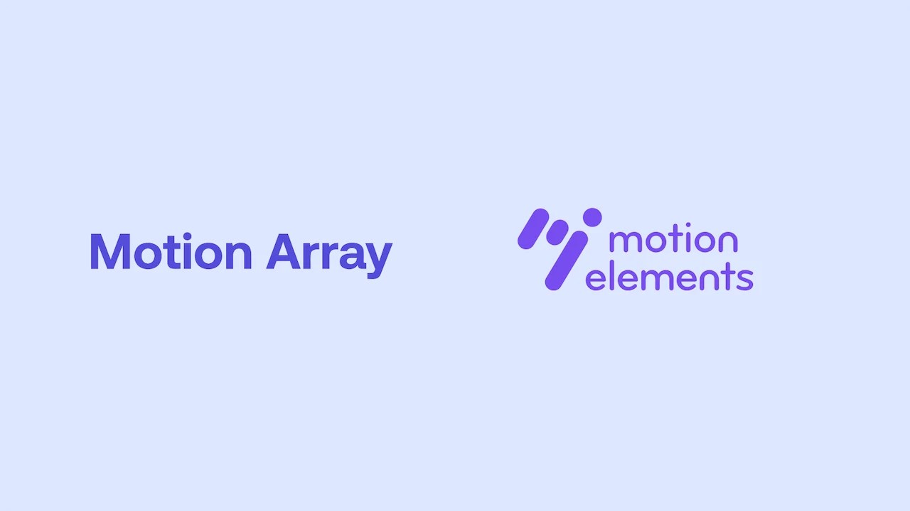 Motion Array と MotionElements のロゴ。