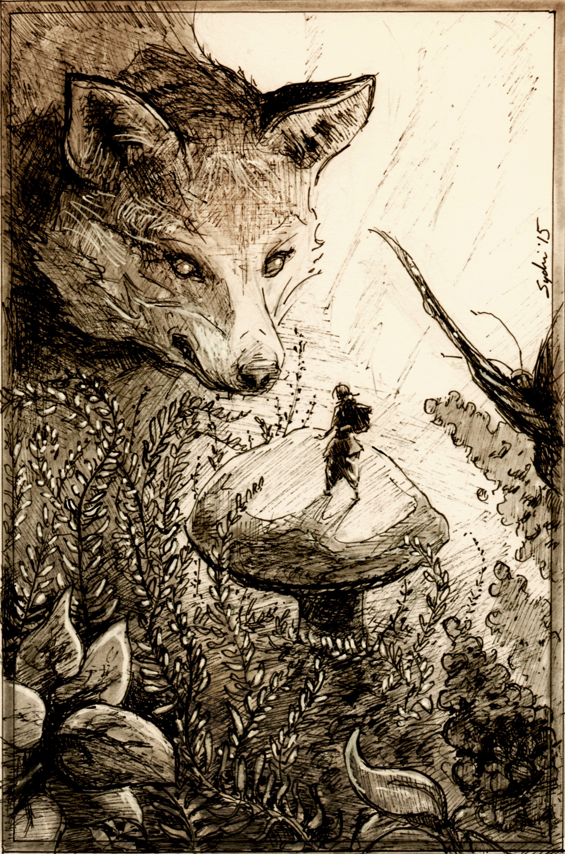 Inktober story - http://sydnikruger.com/sketchbook/inktober-2015/