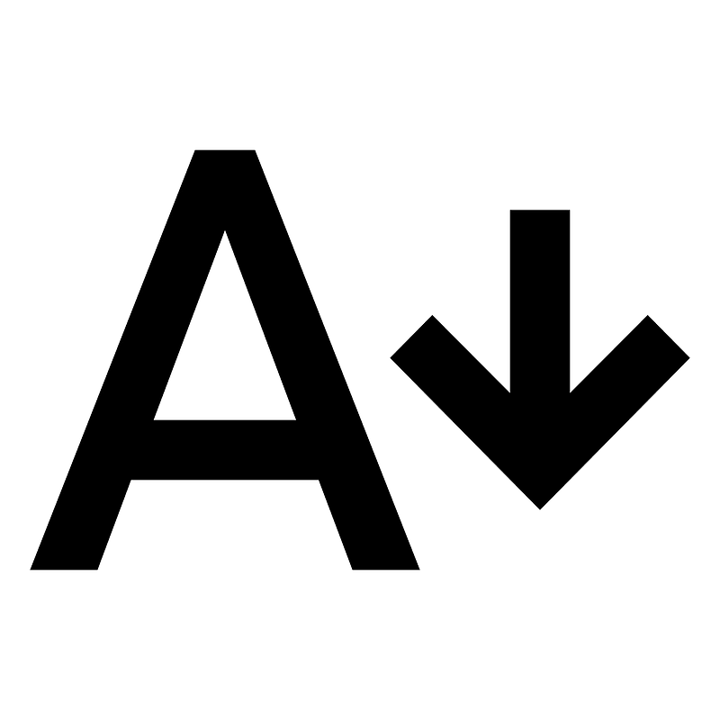 Download Font Size Decrease Outline Icon Free Freepngimg - Ocean Wallpapers - Premium Mobile Collection