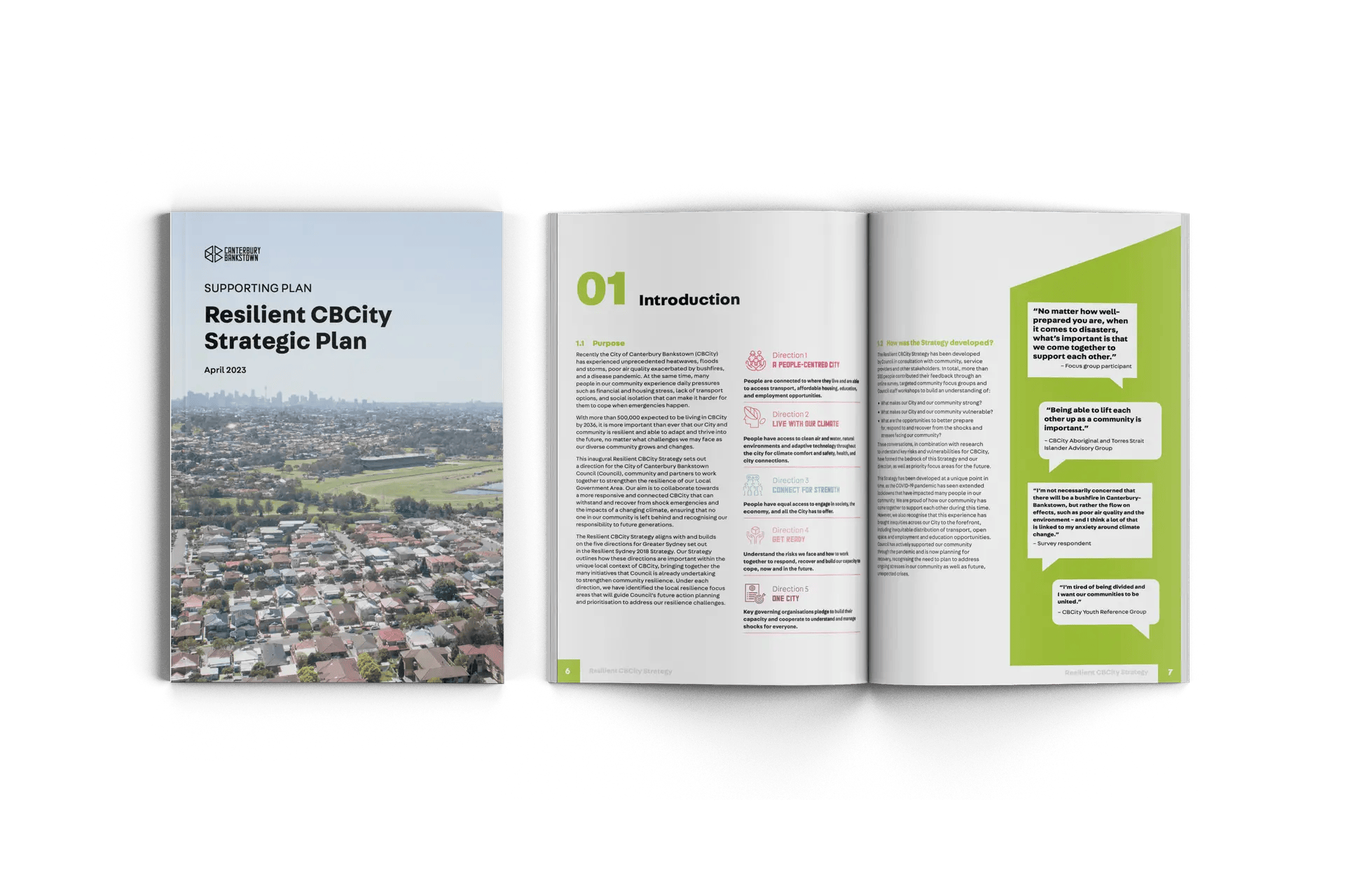 CRED Consulting, CBCity Resilience Strategy mock-up, City of Canterbury Bankstown