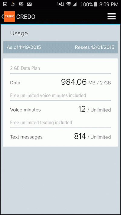 CREDO Mobile app on Andriod