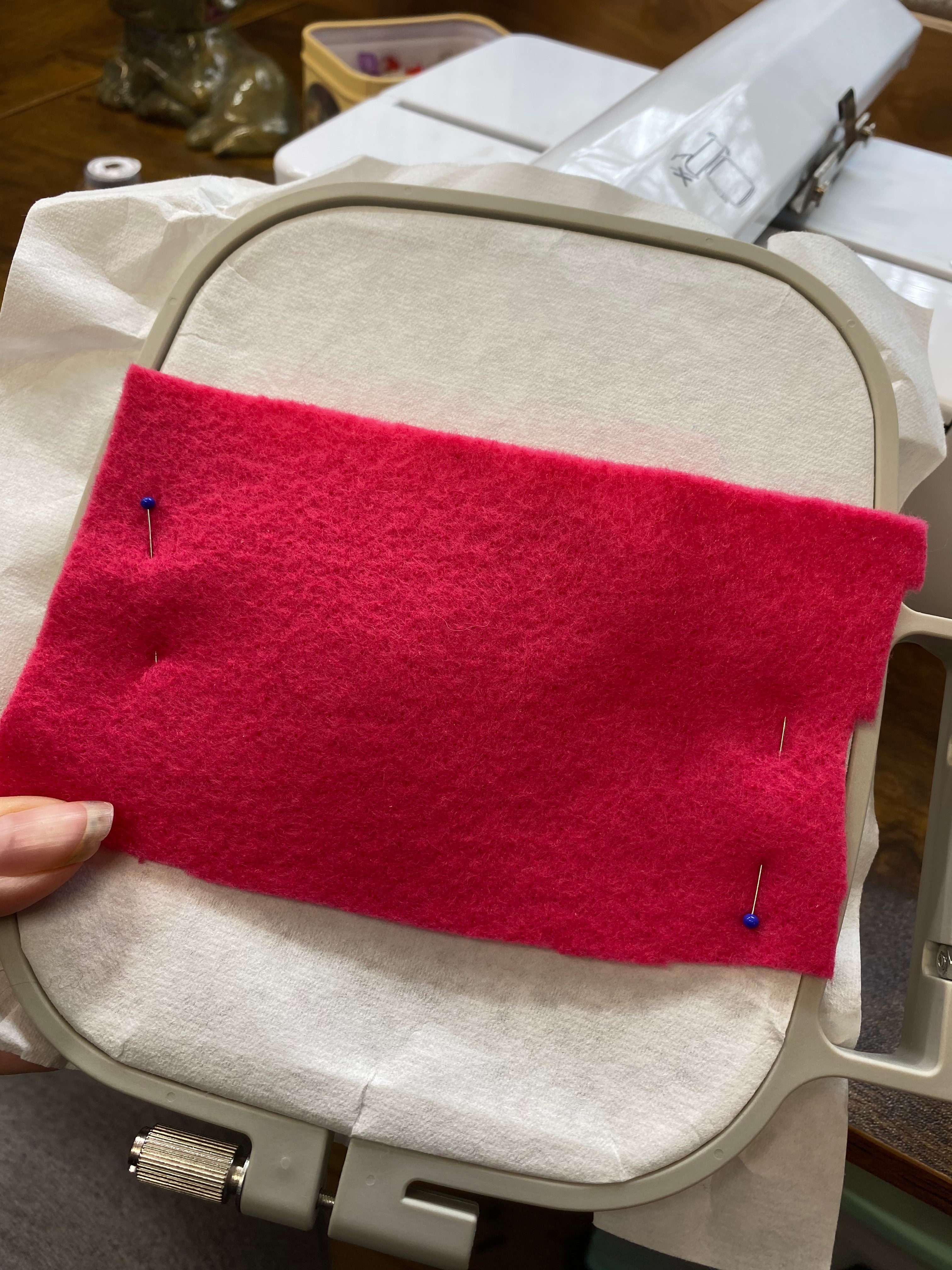 Dog Mom Feltie Keychain