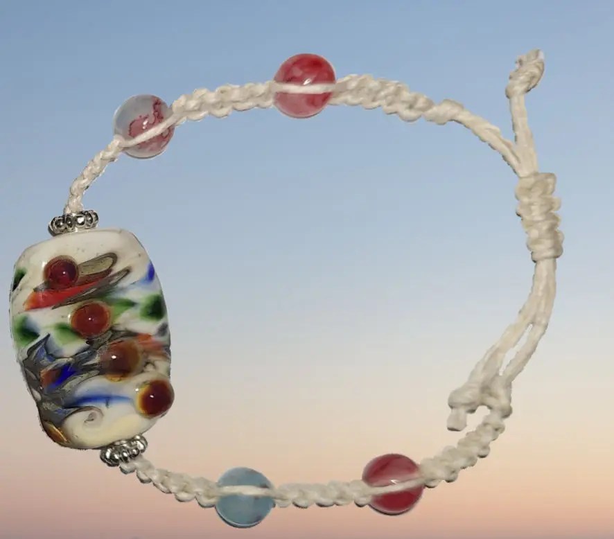 Large bead Stretch Bracelet