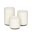 concrete tealight trio