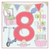 Birthday Card Age 8 Girl by Emma Lawrence Designs
