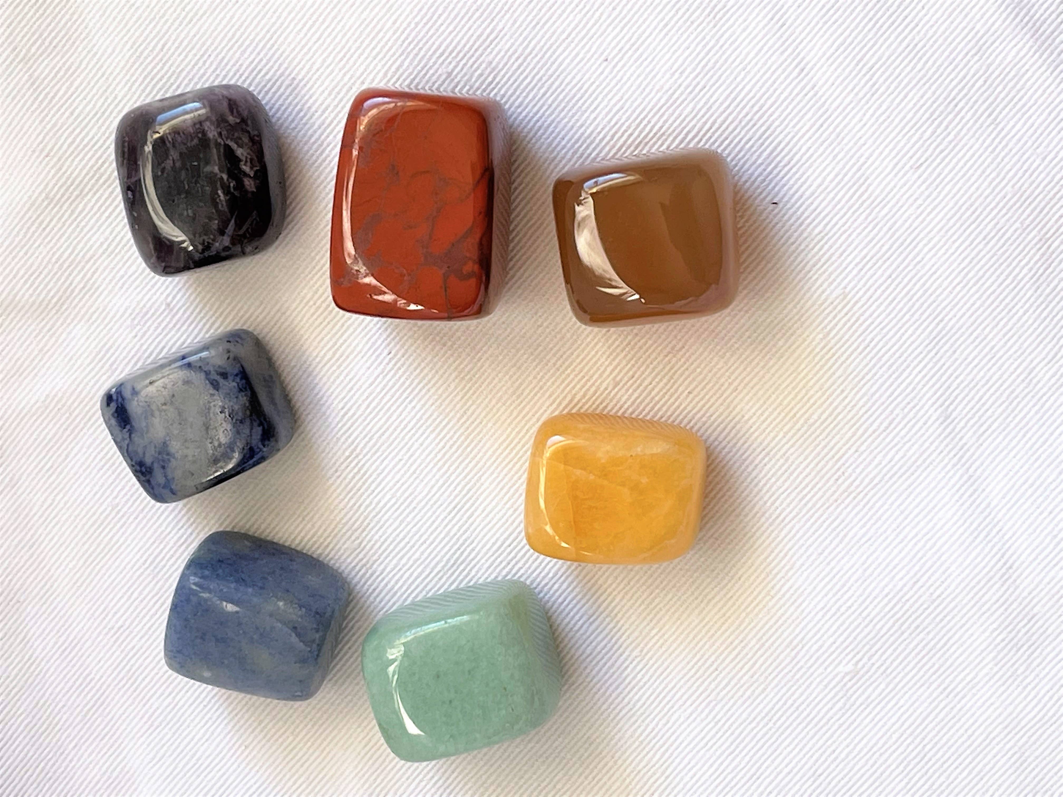7 Chakra Tumbled Stone Balancing Kit for Harmony & Balance