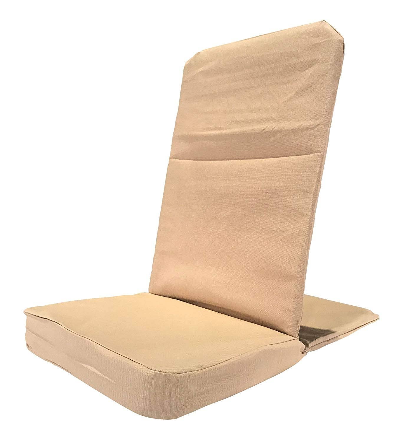 Folding Meditation Reclining beach picnic Floor easy Chair - Sand