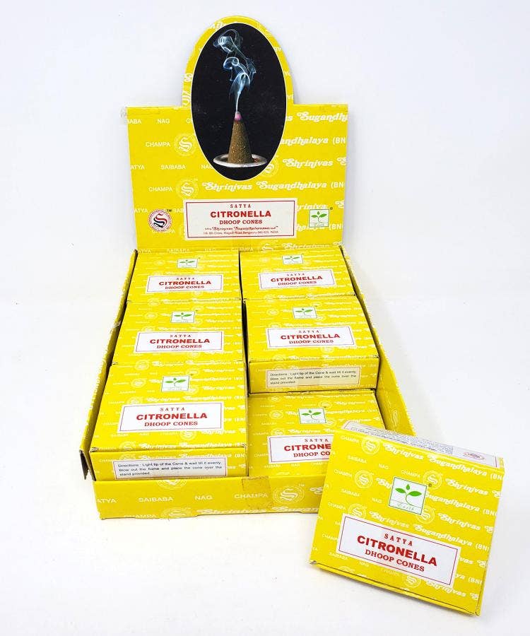 Satya Citronella Cones (12/box)