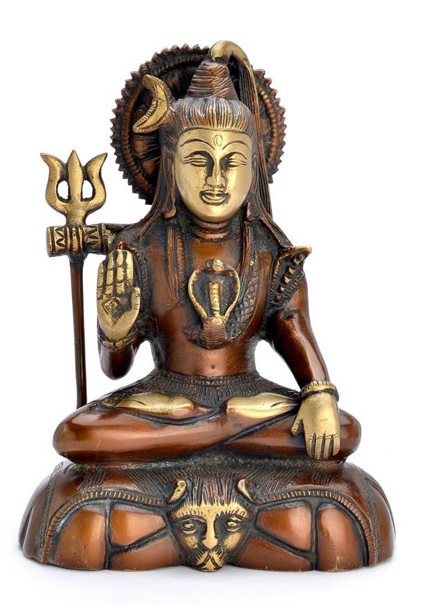 Hindu God Lord Shiva Statue in Meditation pose, 7.5 Height