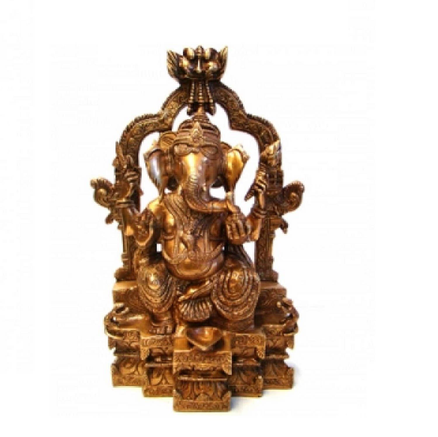 Ganesha  Brass Statue of Hindu God for Sacred Space