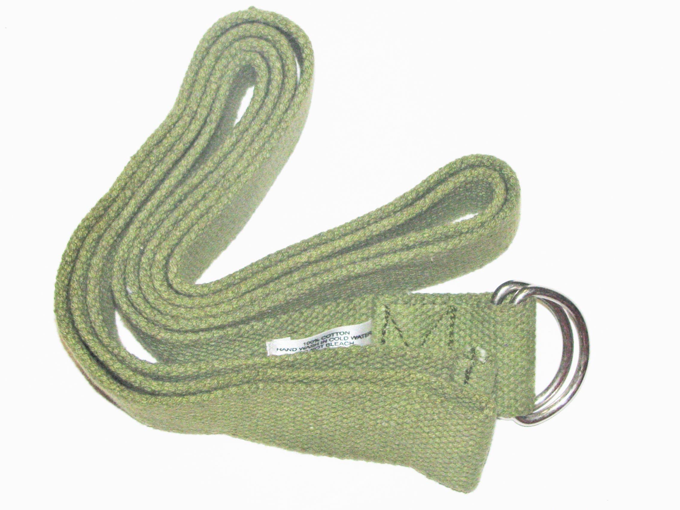 OMSutra Yoga Strap - D Ring 6' - Oilve