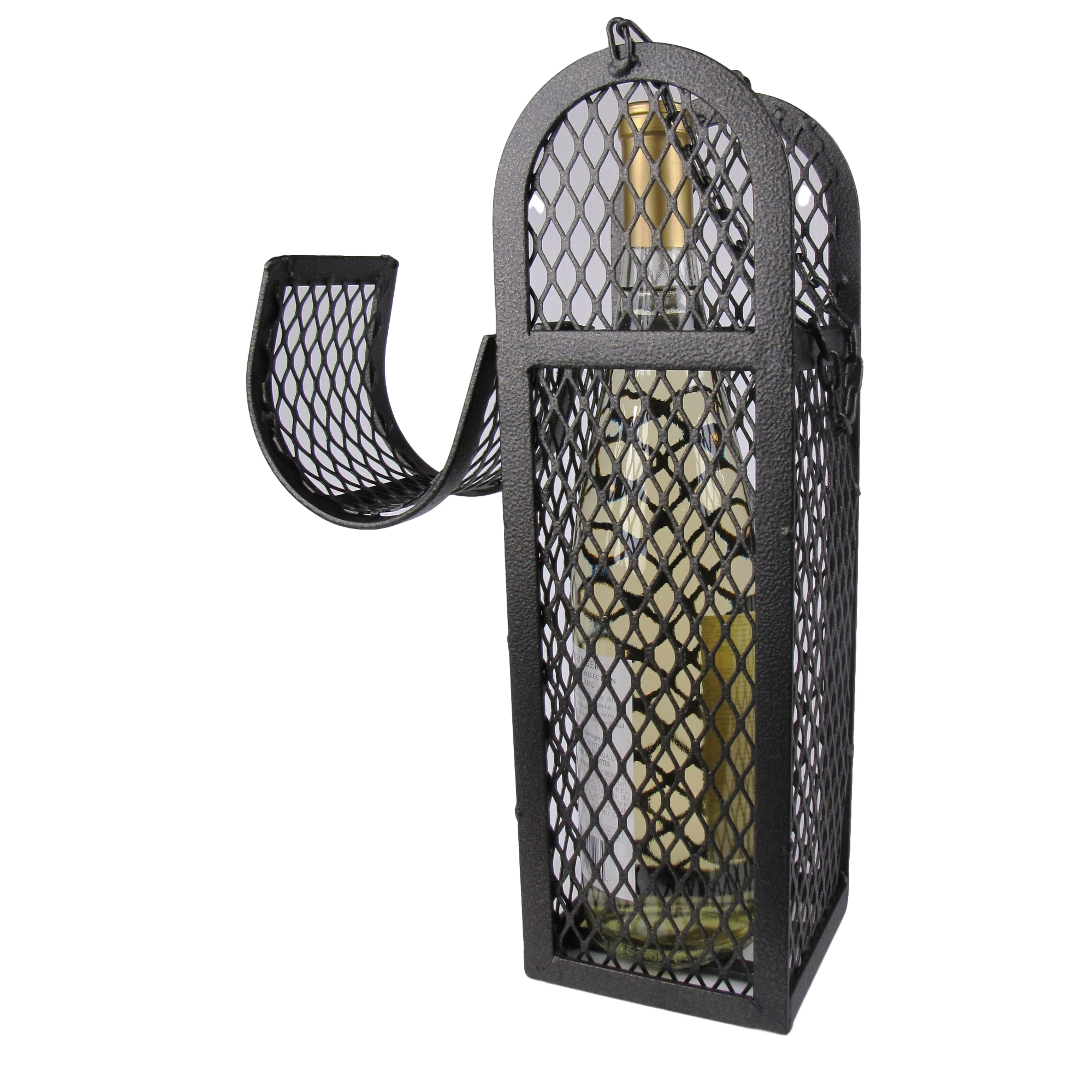 Holiday Mesh Single Bottle Wine Dome Textured Bronze