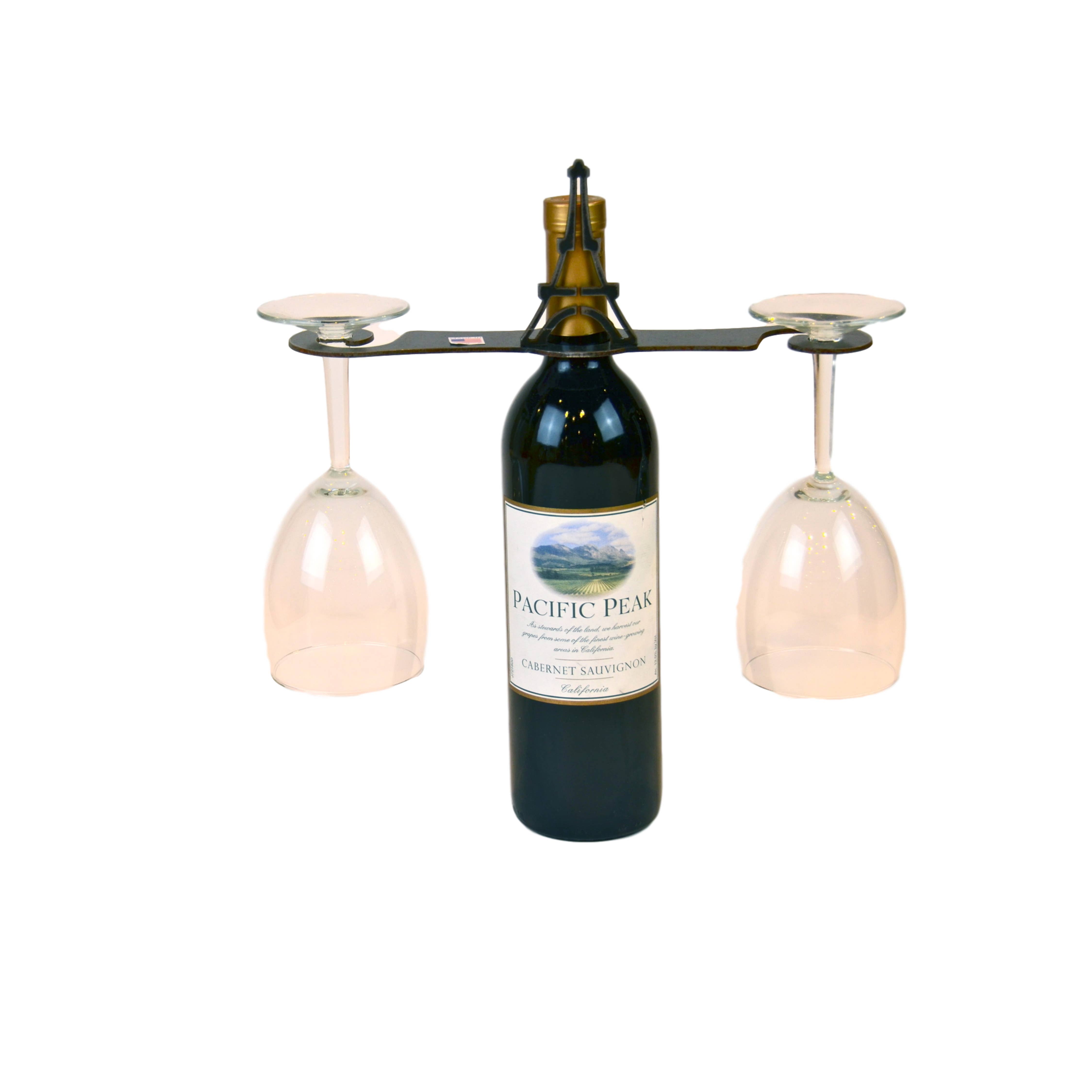 Holiday Gift Eifflel Tower Swirl Wine Glass Holder