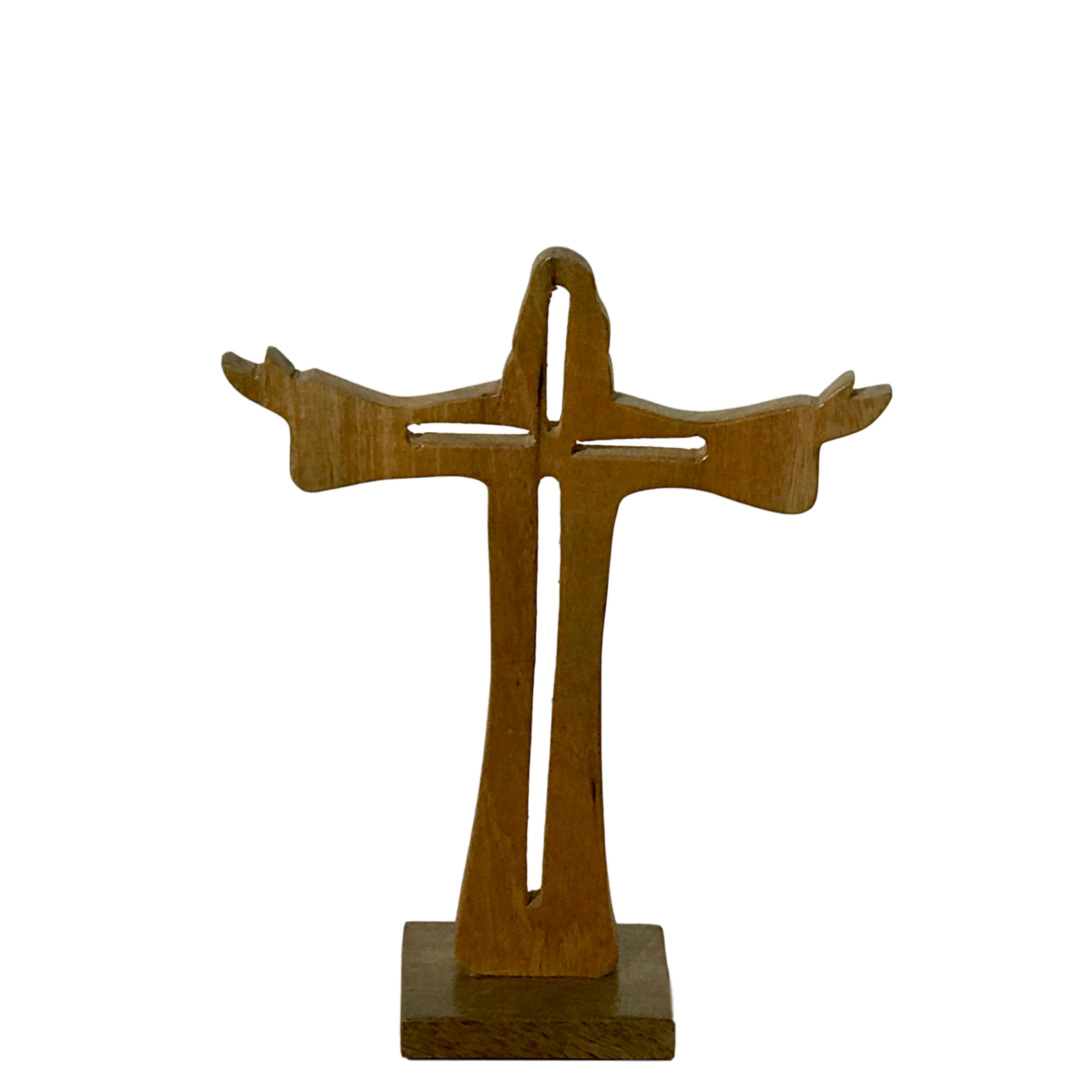 Christ the Redeemer Mango Wood Tabletop Cross