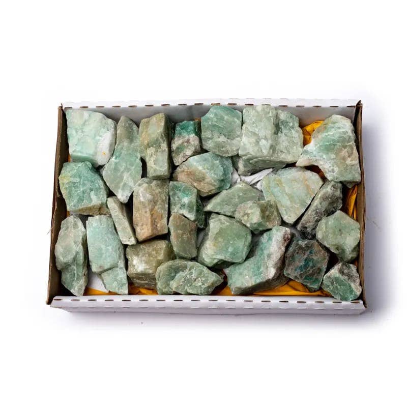 Amazonite Raw Crystal | Wholesale Bulk | Box of  700-900g