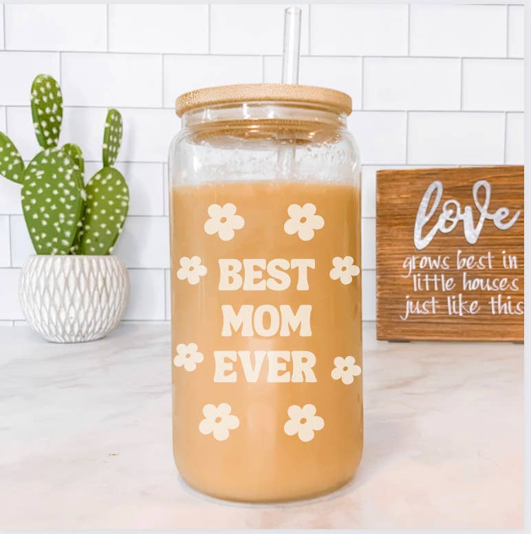 Best Mom Color changing Glass cup.