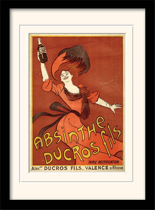 Absinthe Ducros  Memorabilia 30X40 Framed  + MOUNT, 30 x 40cm, Memorabilia