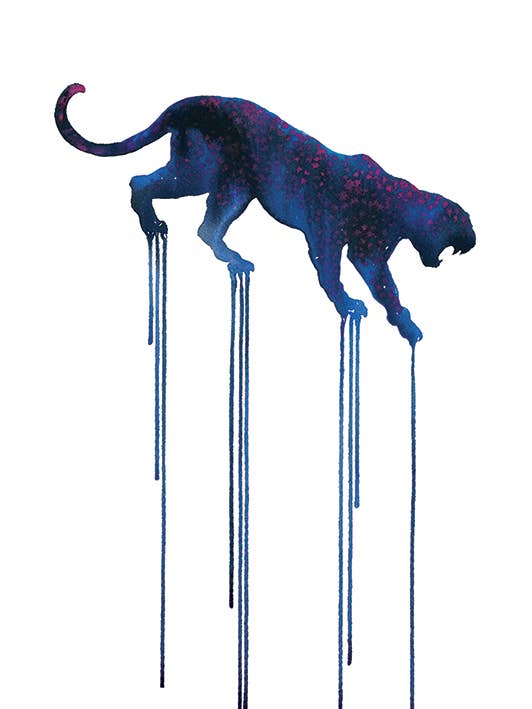 Oliver Flores (Panthera) - WDC92862, 30 x 40cm Canvas - Small
