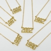 Birth Year Necklace Prepack