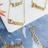 Old English Zodiac Necklace Prepack