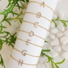Prepack Of Dainty Sparkle Initial Bracelet