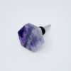 Another Class Hexagon Stone Wine Stopper By Young, Amethyst