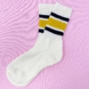 Classic Striped Socks, Mustard